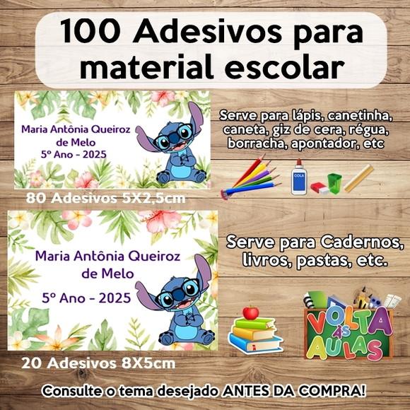 Kit Adesivo Escolar Stitch