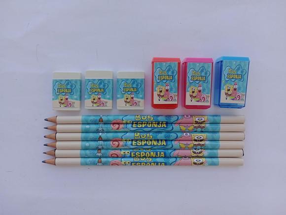 Kit Escolar Bob Esponja Personalizado
