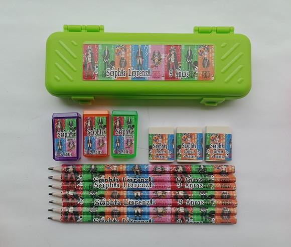 Kit Escolar com Estojo One Piece