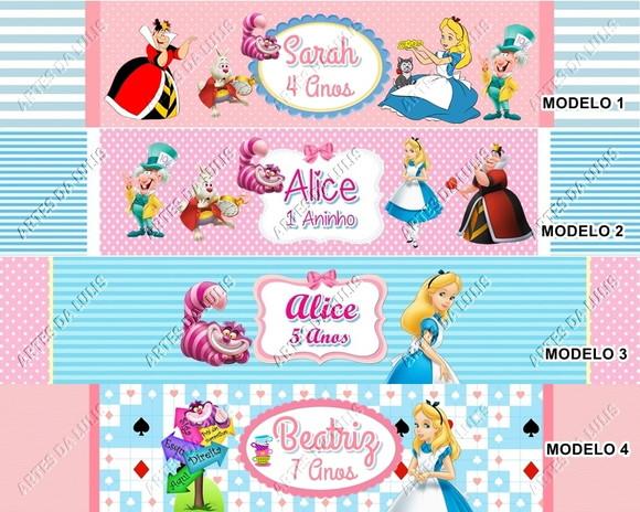 Kit Escolar Personalizado Alice no País das Maravilhas