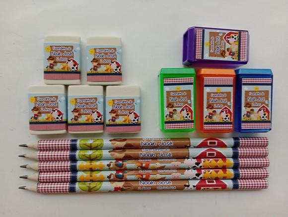 Kit Escolar Personalizado Fazendinha
