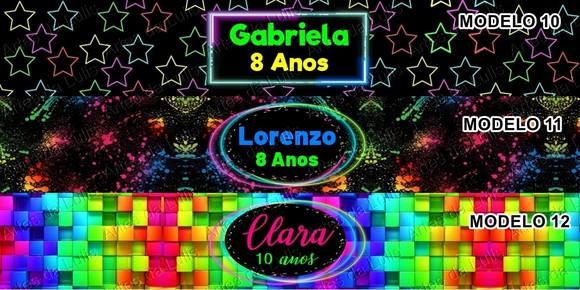 Kit Escolar Personalizado Neon