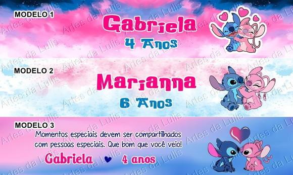 Kit Escolar Personalizado Stitch e Angel