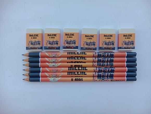 Kit Lápis com Borracha Haikyuu Personalizada