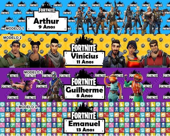 Kit Lápis com Borracha Personalizada Fortnite