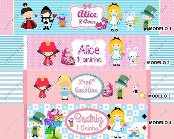 Kit Lápis com Caneta e Borracha Personalizado Alice
