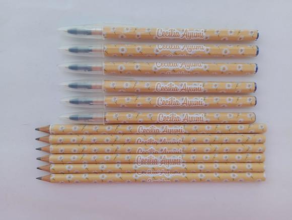 Kit Lápis com Caneta Margaridas