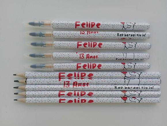 Kit Lápis com Caneta Personalizada