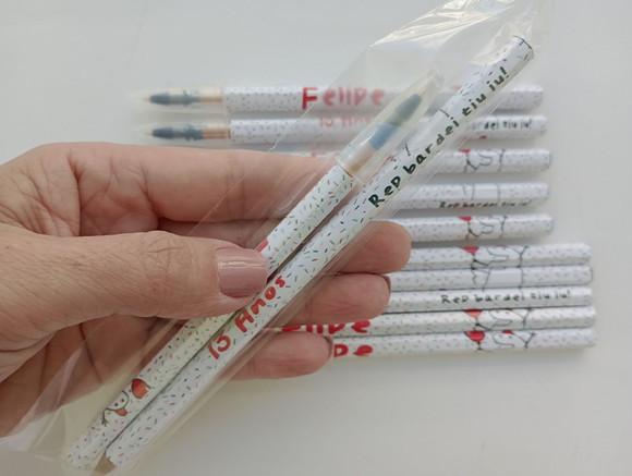 Kit Lápis com Caneta Personalizada