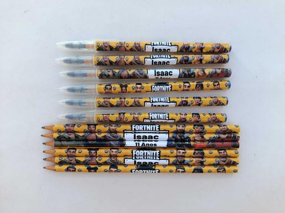 Kit Lápis com Caneta Personalizada Fortnite