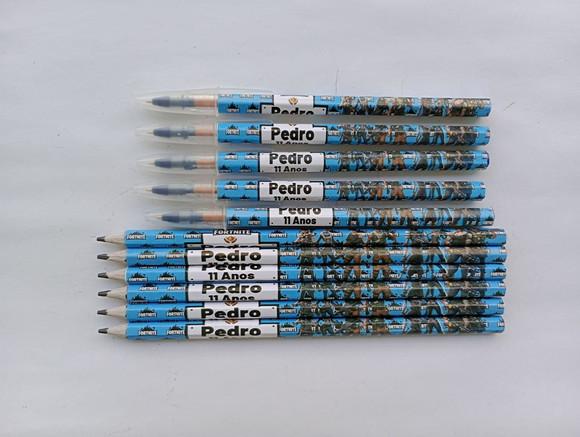Kit Lápis com Caneta Personalizada Fortnite
