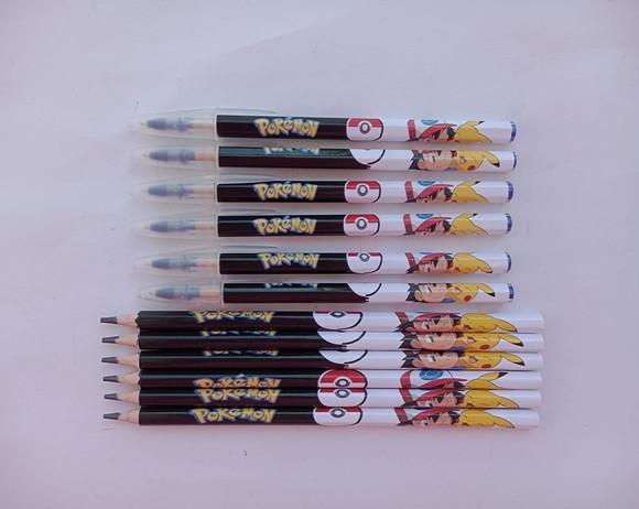 Kit Lápis com Caneta Personalizada Pokémon