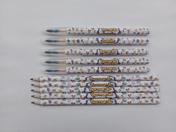 Kit Lápis com Caneta Personalizada Pokémon