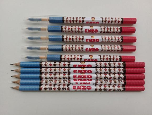 Kit Lápis com Caneta Personalizada Roblox