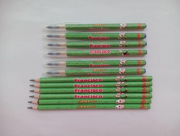 Kit Lápis com Caneta Turma da Mônica