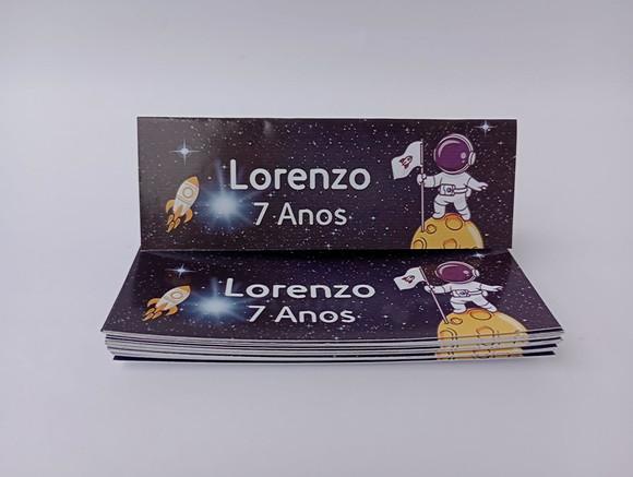 Lapela 10 x 3,5cm + Saquinho Celofane Astronauta