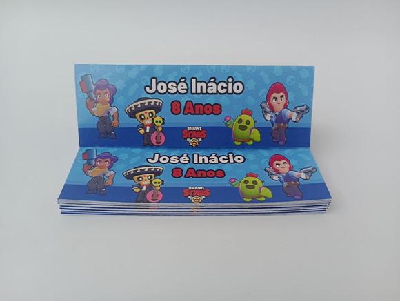 Lapela 10 x 3,5cm + Saquinho Celofane Brawl Stars