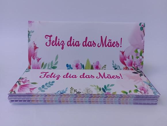 Lapela 10x3,5cm Dia das Mães + Saquinho Celofane