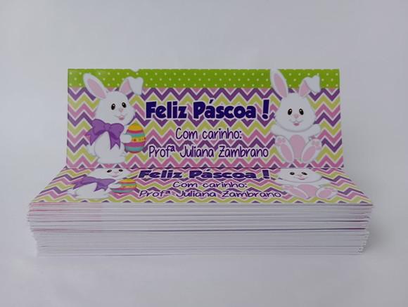 Lapela Páscoa 12 x 5cm + Saquinho Celofane