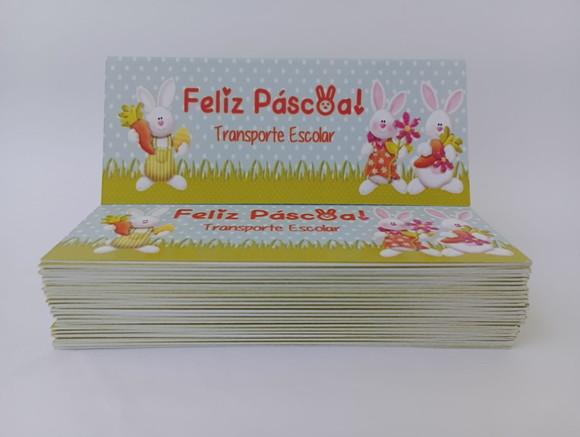Lapela Páscoa 12 x 5cm + Saquinho Celofane