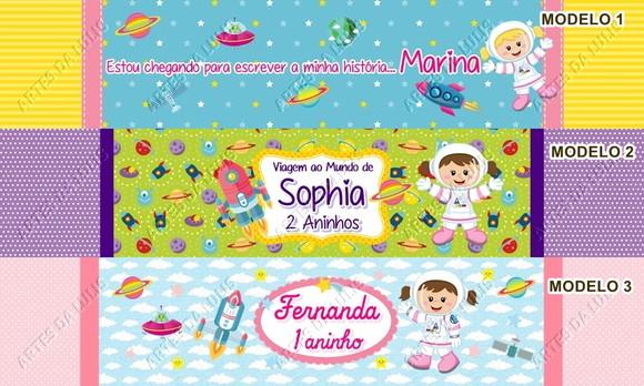 Lápis Astronauta Menina