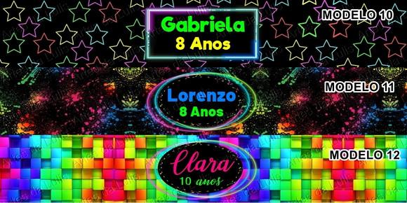 Lápis com Borracha Neon
