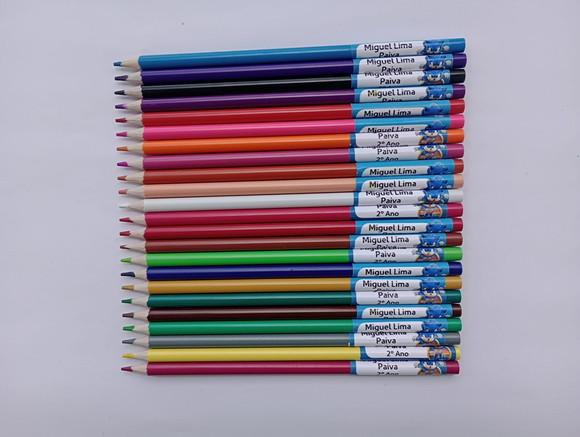 Lápis de Cor Personalizado 24 Cores