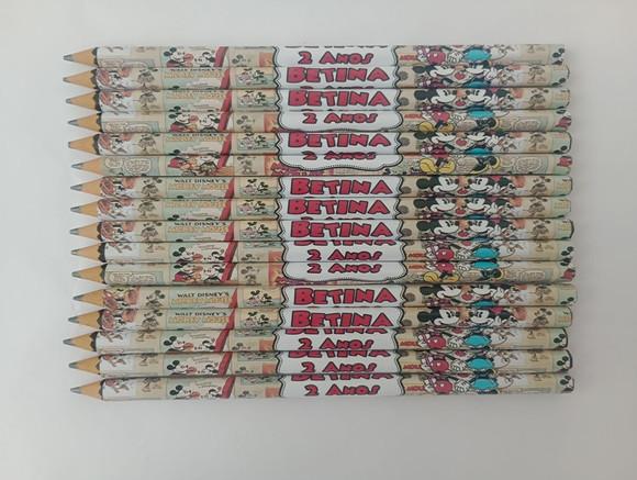 Lápis Minnie e Mickey Vintage