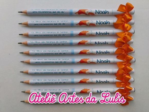 Lápis Personalizado com Lacinho