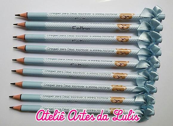 Lápis Personalizado com Lacinho