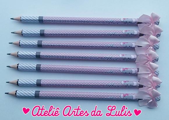 Lápis Personalizado com Lacinho