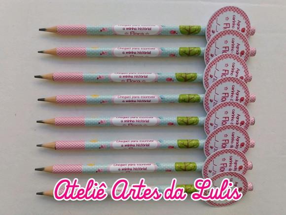 Lápis Personalizado com Tag