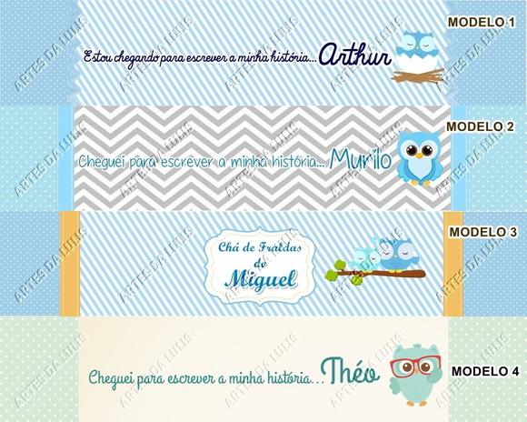 Lápis Personalizado Corujinha com Lacinho