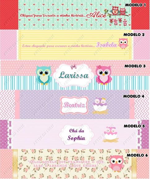 Lápis Personalizado Corujinha com Lacinho