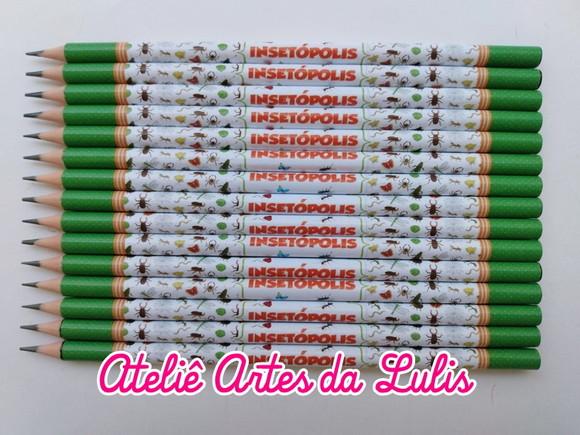 Lápis Personalizado Insetos