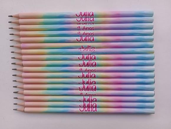 Lápis Personalizado Tie Dye