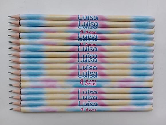 Lápis Personalizado Tie Dye