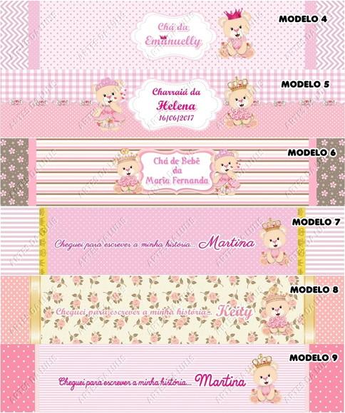 Lápis Personalizado Ursinha Princesa com Tag