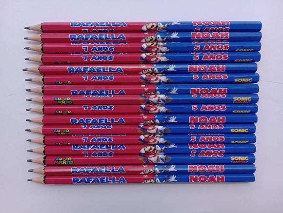 Lápis Sonic e Mario