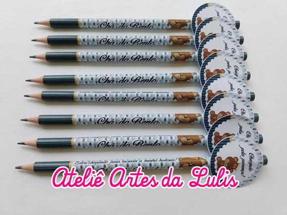Lápis Ursinho com Tag