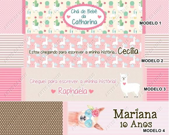 Marcador de Livro + Caneta + Lápis Cactos e Lhama