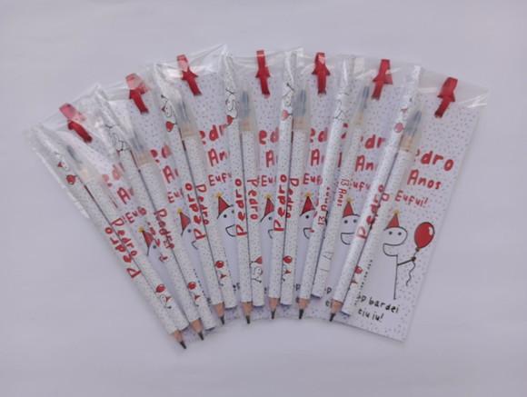 Marcador de Livro + Caneta + Lápis Flork Aniversário