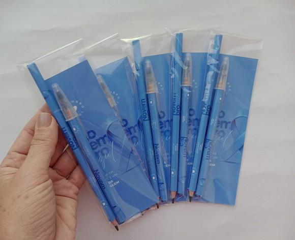 Marcador de Livro + Caneta + Lápis Novembro Azul