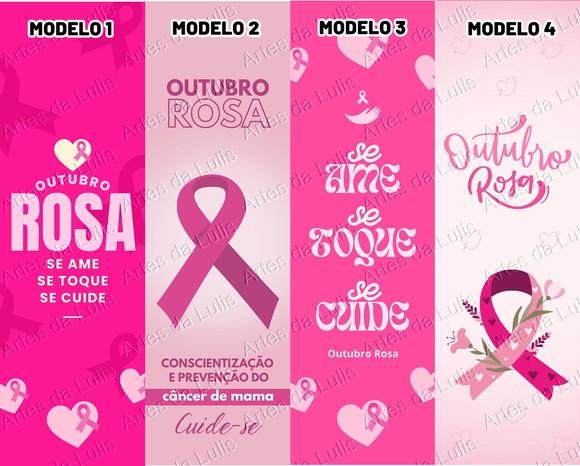 Marcador de Livro + Caneta + Lápis Outubro Rosa