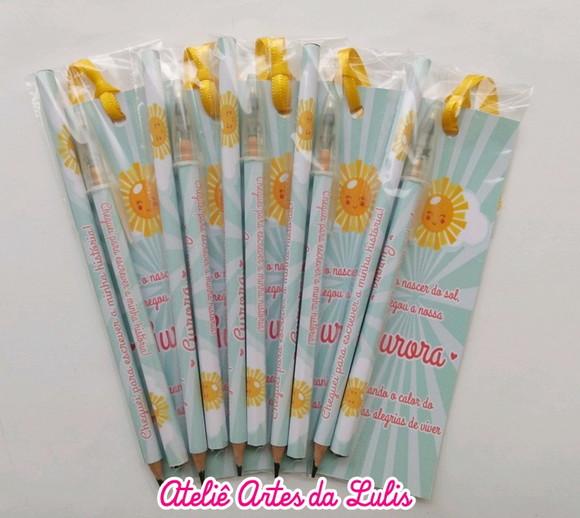 Marcador de Livro + Caneta + Lápis Raio de Sol