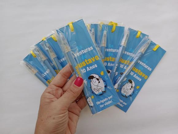 Marcador de Livro + Caneta as Aventuras de Mike