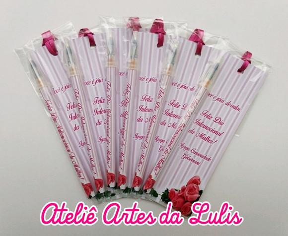 Marcador de Livro + Caneta Dia Internacional da Mulher