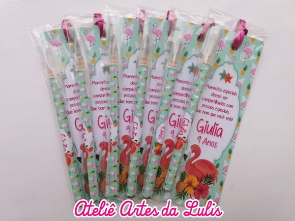 Marcador de Livro + Caneta Flamingo