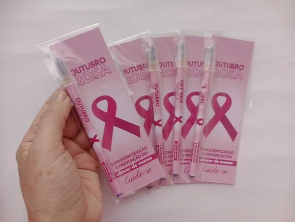 Marcador de Livro + Caneta Outubro Rosa