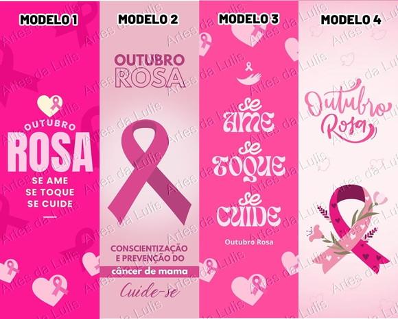 Marcador de Livro + Caneta Outubro Rosa